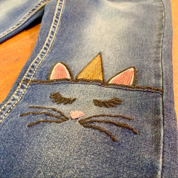 Vigoss Kitty Cat Knee Cap Jeggings For Girls - Picture 4 of 6